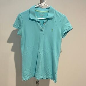Lilly Pulitzer Aqua Button Down Shirt